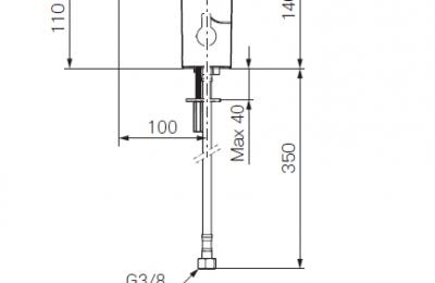 MMix Tronic wastafelmengkraan batterij - Mora