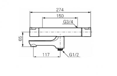 Cera T4 Badthermostaat - Mora