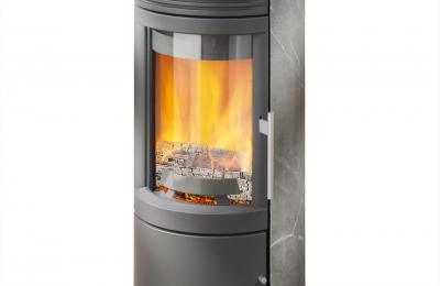 TWIST houtkachel speksteen mantel