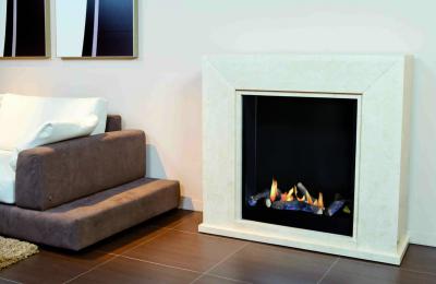 Ruby fires Nero (inbouw unit met steendecor)